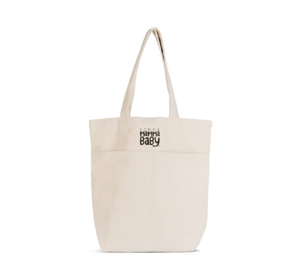 Linea MammaBaby® canvas tote bag with handles and pockets